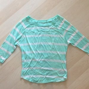 Teal striped Aeropostale shirt